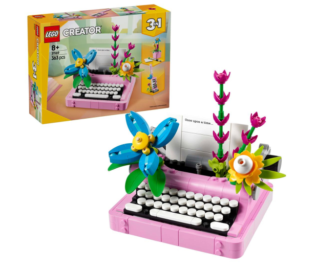 LEGO Creator 3 w 1 31169 Maszyna do pisania z kwiatami - 1283669 - zdjęcie 4